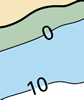 ligne zero hydrographique des cartes marines